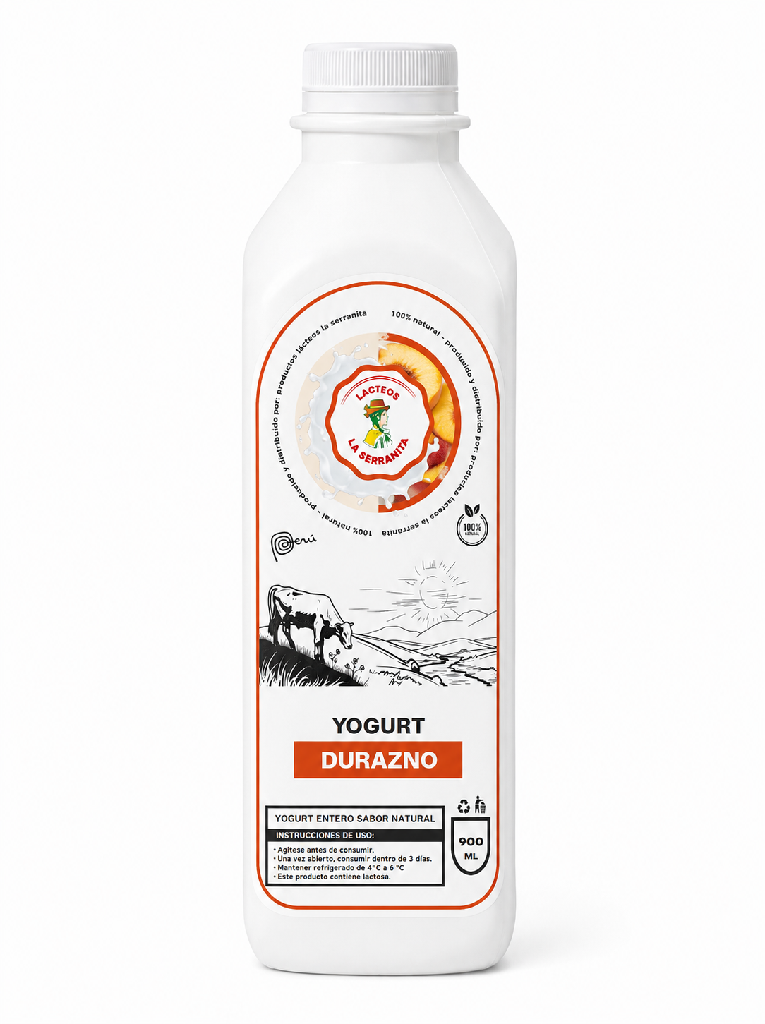 Yogurt de Durazno 900 ml