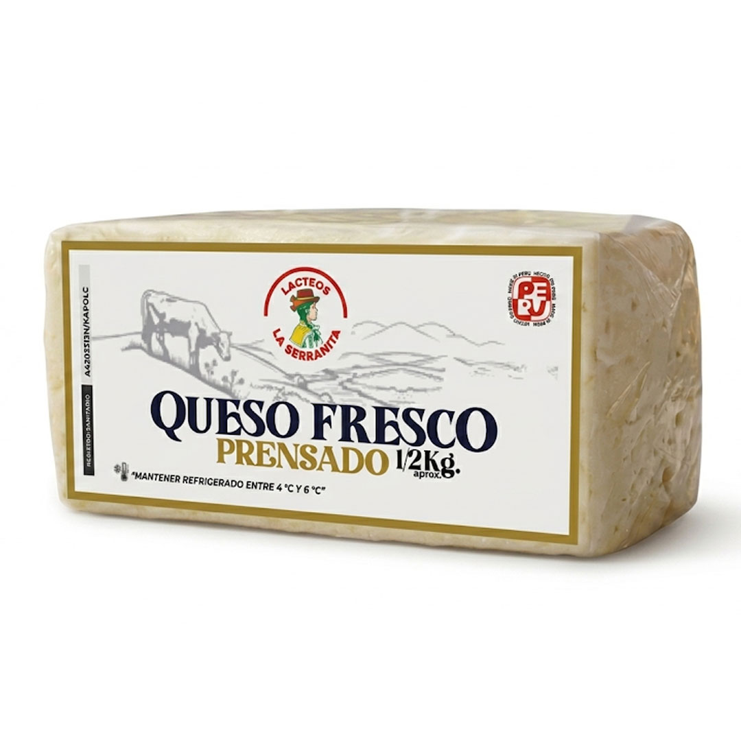 Queso Fresco Prensado 1/2 kg