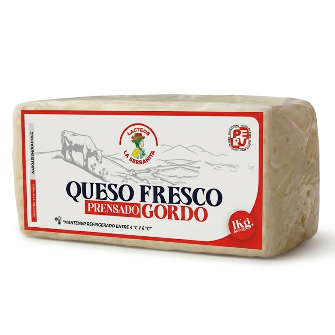 Queso Gordo Prensado y Pasteurizado 1 kg